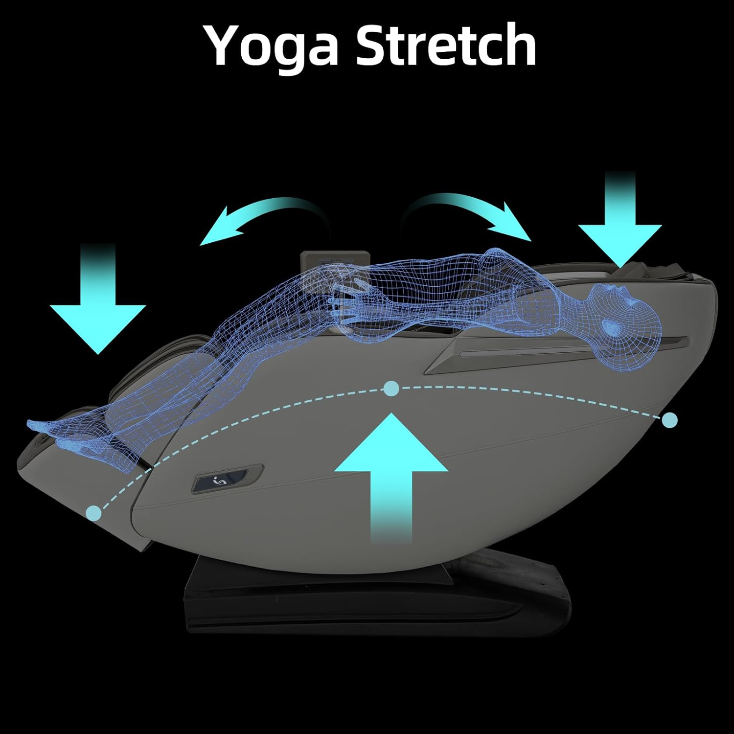 MassaMAX 2024 Full Body Massage Chair, Zero Gravity Recliner with Yoga Stretch, SL Track, Airbags, Heating, Touch Screen, and Foot Massage (MD906-Beige)