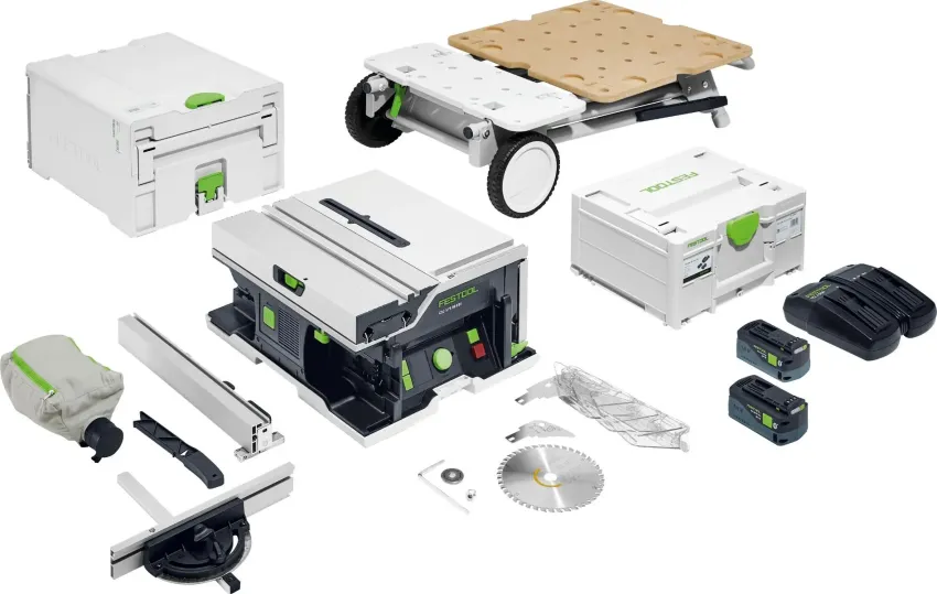 Festool Cordless Table Saw w/ Underframe and Energy Set CSC SYS 50 EBI-Set 577383