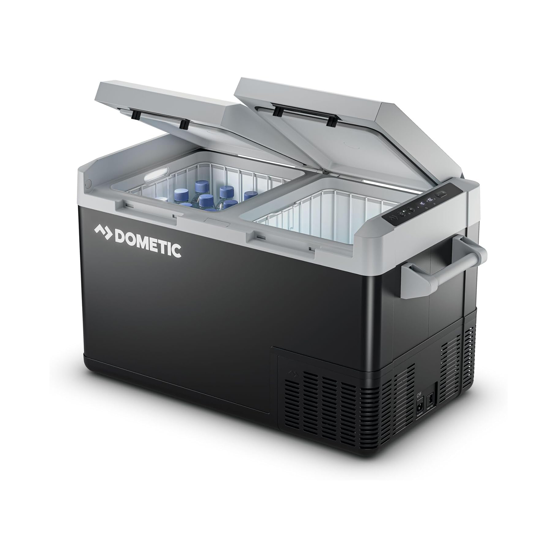 Dometic CFF 70DZ - Two-Zone Compressor Cool Box 70L 12/24V 220/240V - Cooling up to -18°C - Electric Cool Box, Freezer Box Car, Truck, Boat, Motorhome Energy Class D
