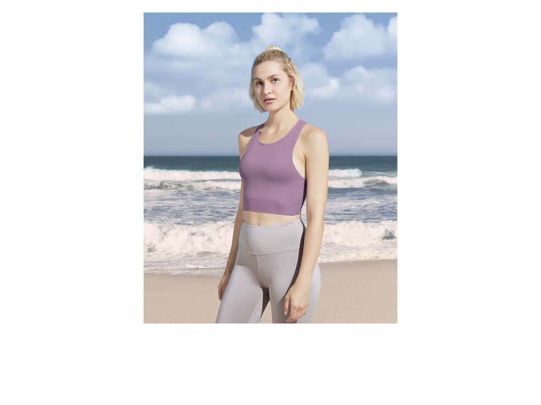 CRIVIT Damen Sport Bustier, Light-Level, mit herausnehmbaren Cups