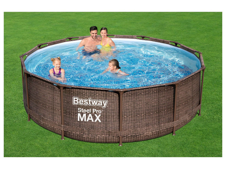 Bestway »Steel Pro Max™ DELUXE SERIES™« Framepool-Set, mit Filterpumpe und Leiter
