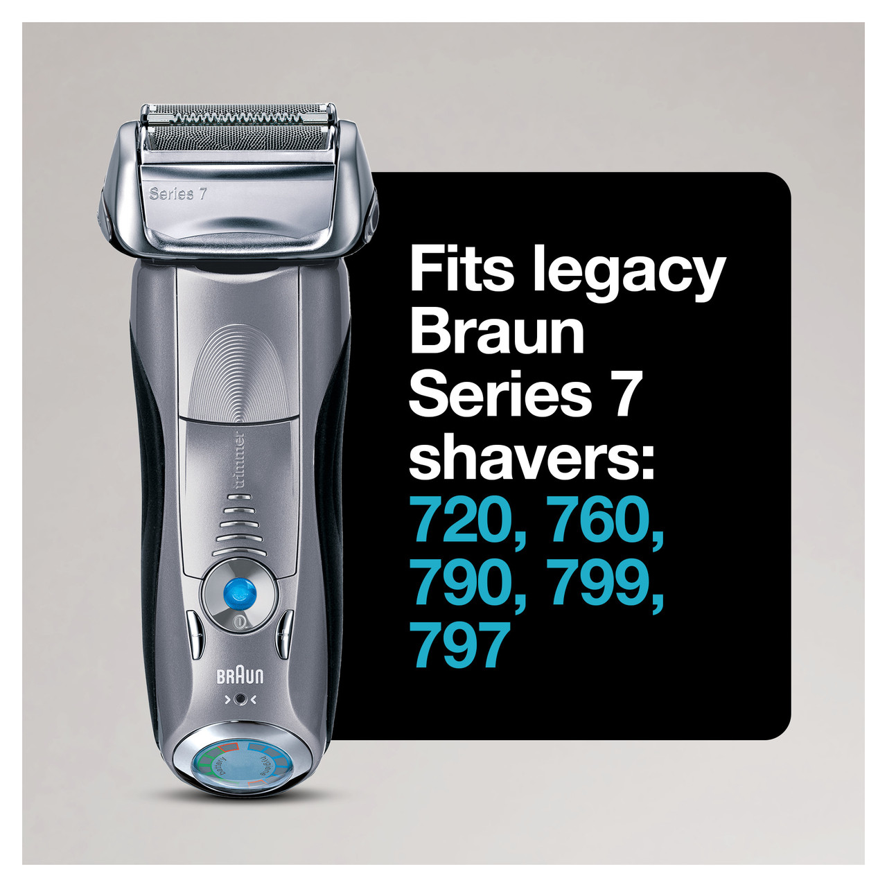 Braun 70s Electric Shaver Head Replacement, Compatible with Series 7 Legacy Shavers