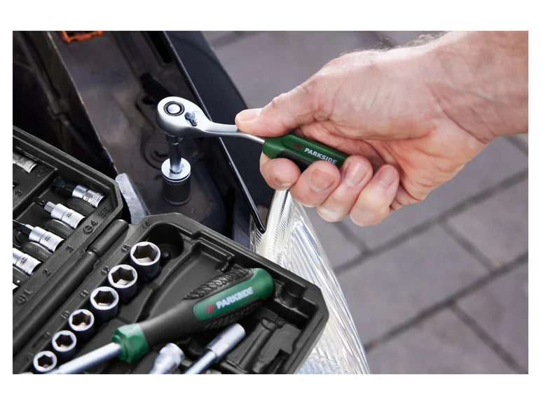 PARKSIDE® Jeu de clés à douilles, 46 pièces