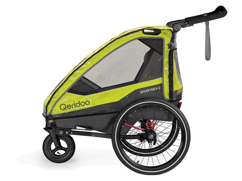 Qeridoo Regenschutz für Fahrradanhänger QUPA 2 oder Sportrex 2