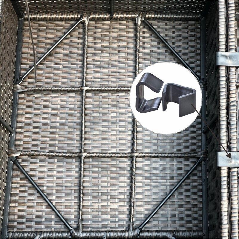 Cassville Wicker/Rattan 10 - Person Seating Group with Cushions