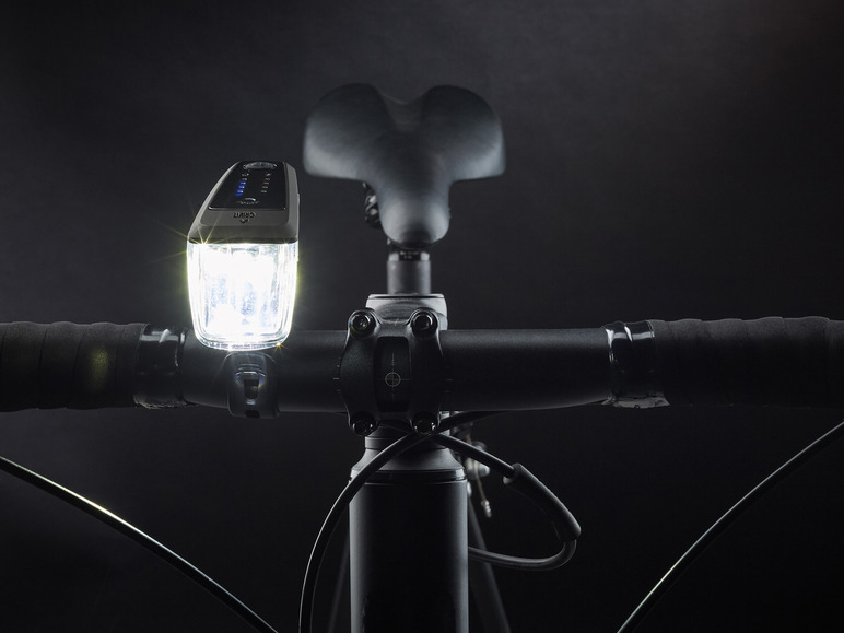 CRIVIT LED-Fahrradleuchten-Set mit Notbremsfunktion