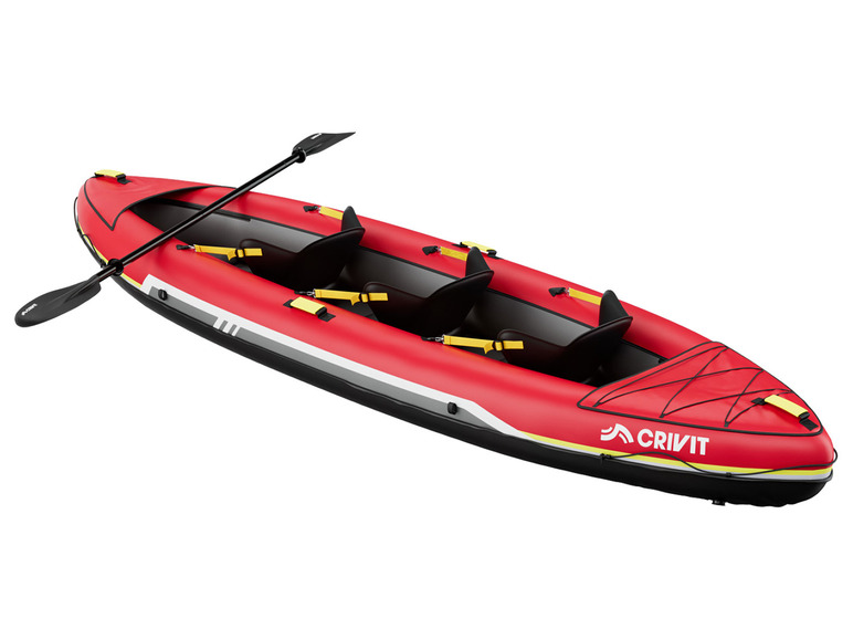 CRIVIT Kajak aufblasbar Touring, 3-Sitzer