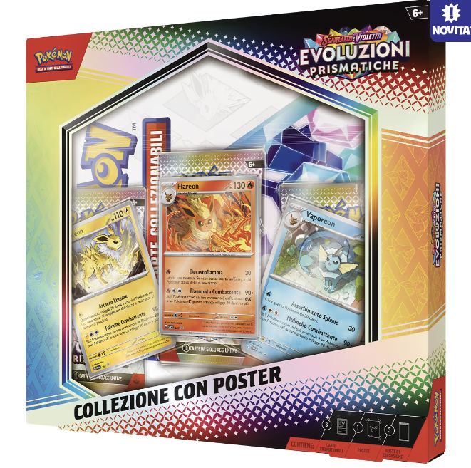 COLLEZIONE CON POSTER DELL'ESPANSIONE SCARLATTO E VIOLETTO – EVOLUZIONI PRISMATICHE