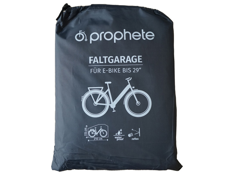 Prophete Fahrräder und E-Bike Faltgarage, bis 29 Zoll E-Bikes