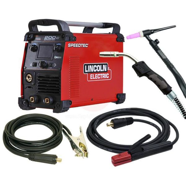 Lincoln Speedtec 200C Multi Process Package Cw Mig, Tig, Mma, Regulator