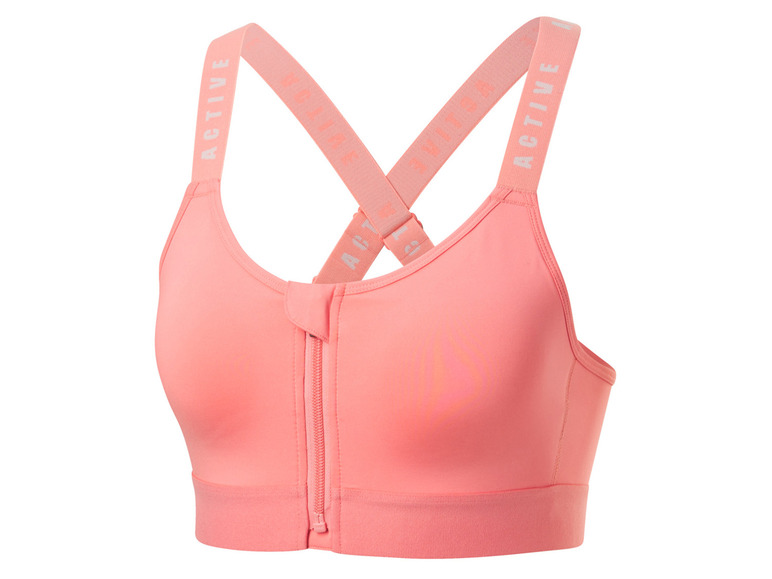 CRIVIT Damen Sportbustier, High-Level, mit Mesh-Einsätzen
