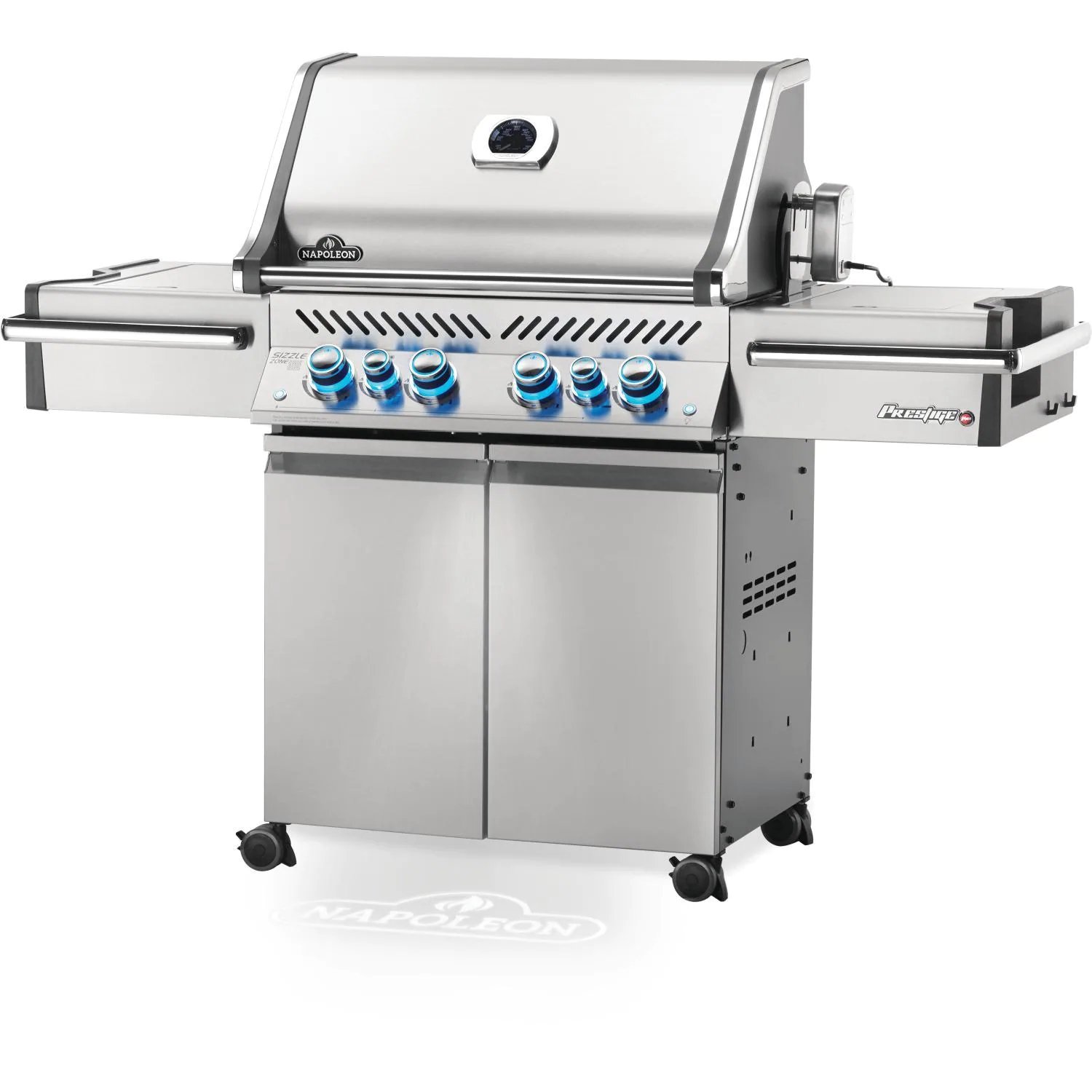 Napoleon Prestige PRO 500 Propane Grill with Infrared Rear and Side Burners and Rotisserie Kit - PRO500RSIBPSS-3