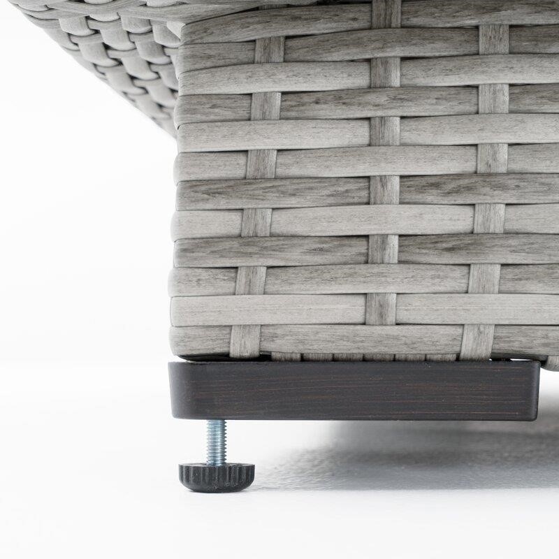 Johana Wicker/Rattan 6 - Person Seating Group with Cushions