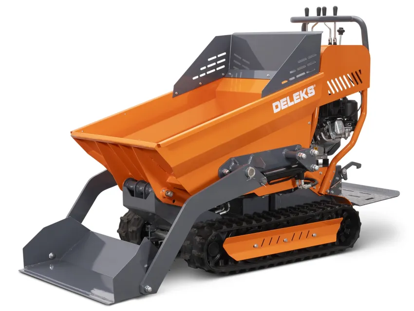 DELEKS&reg; V3000 Self-loading tracked minidumper, hydrostatic transmission, operator platform, Briggs&Stratton engine, electric start.