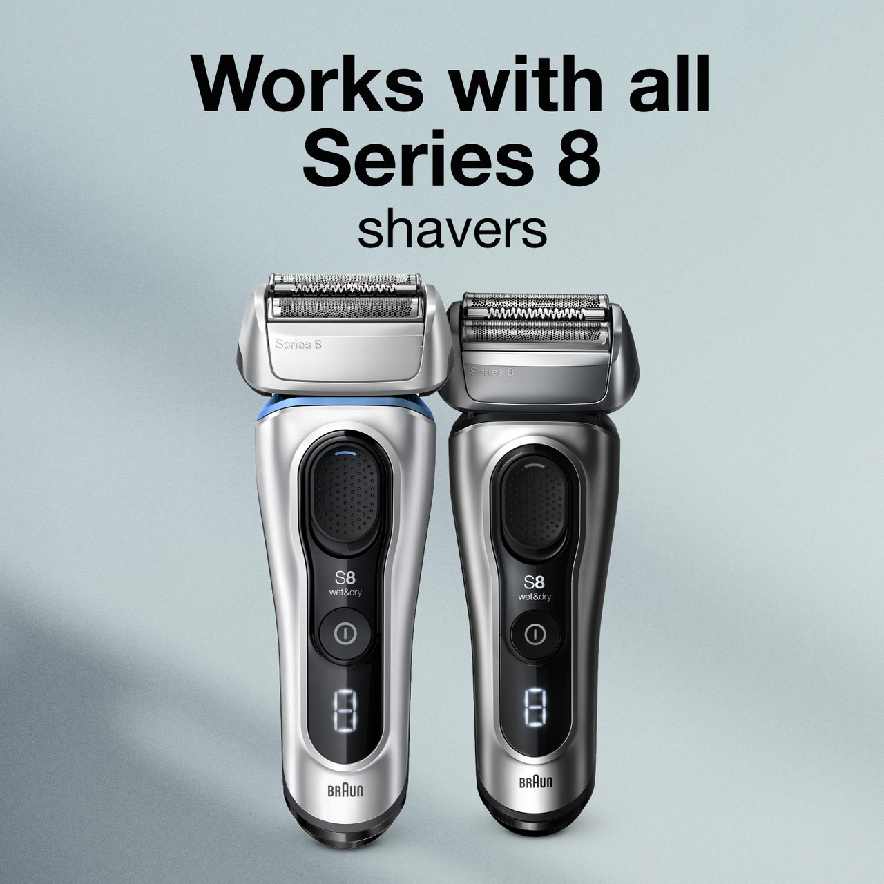 Braun 83m Electric Shaver Head Replacement, Compatible with Series 8 Shavers