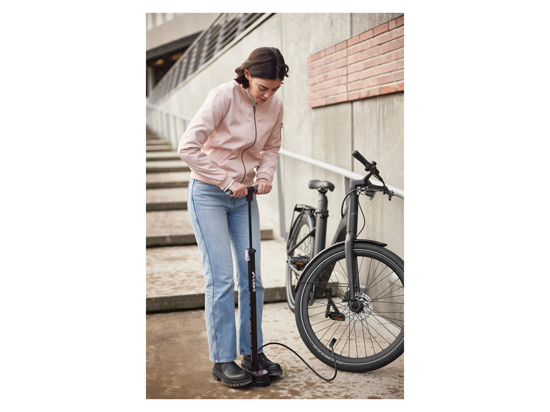 CRIVIT Standluftpumpe XL, für schnelleres Aufpumpen