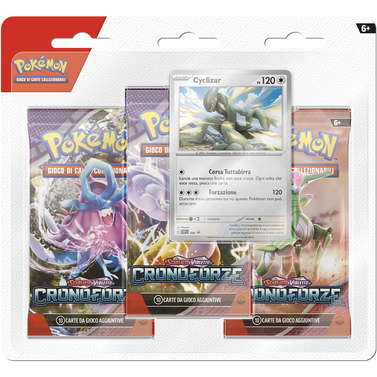 Pokemon scarlatto e violetto cronoforze blister 3 pack
