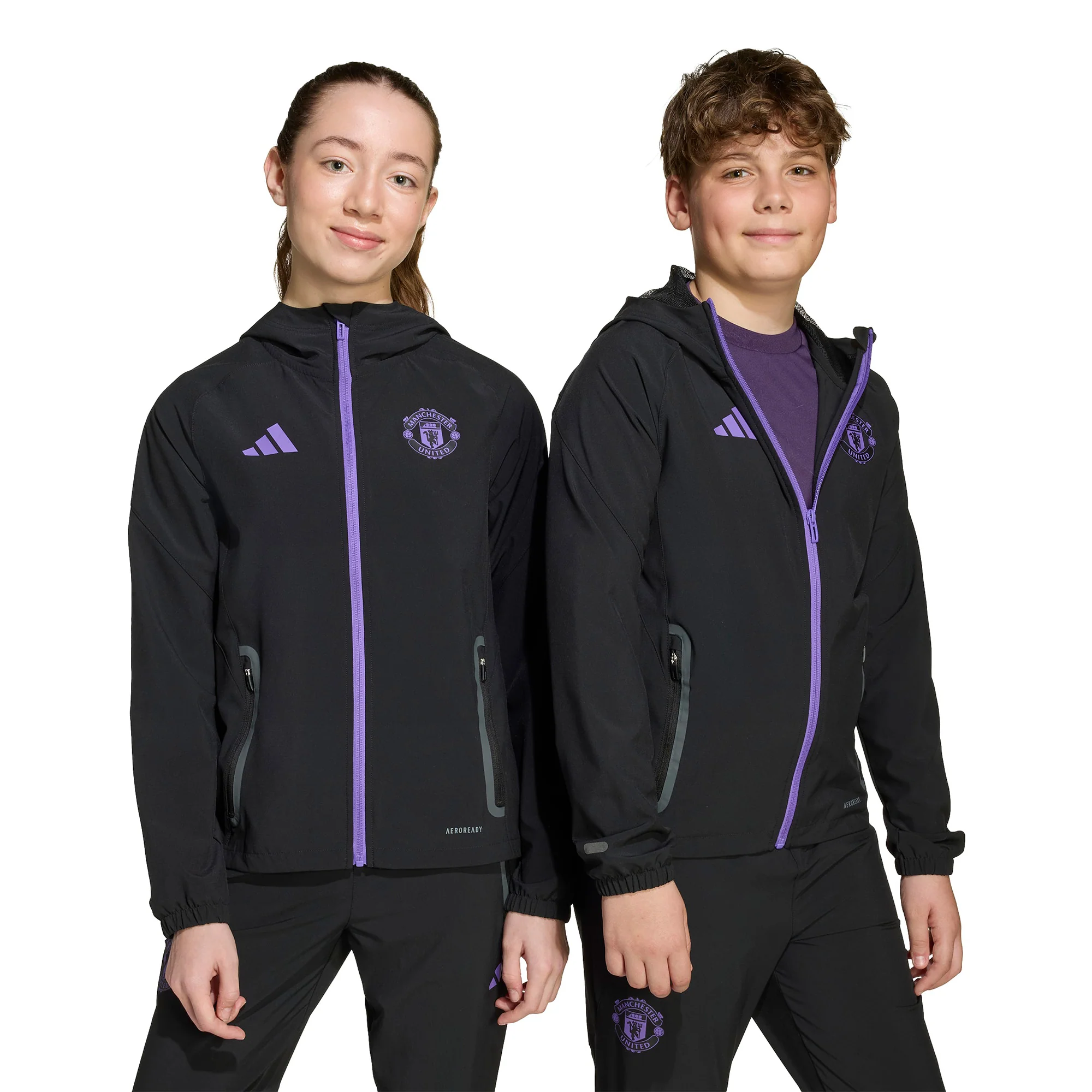 Man Utd 25/26 Football Travel Jacket Jnr