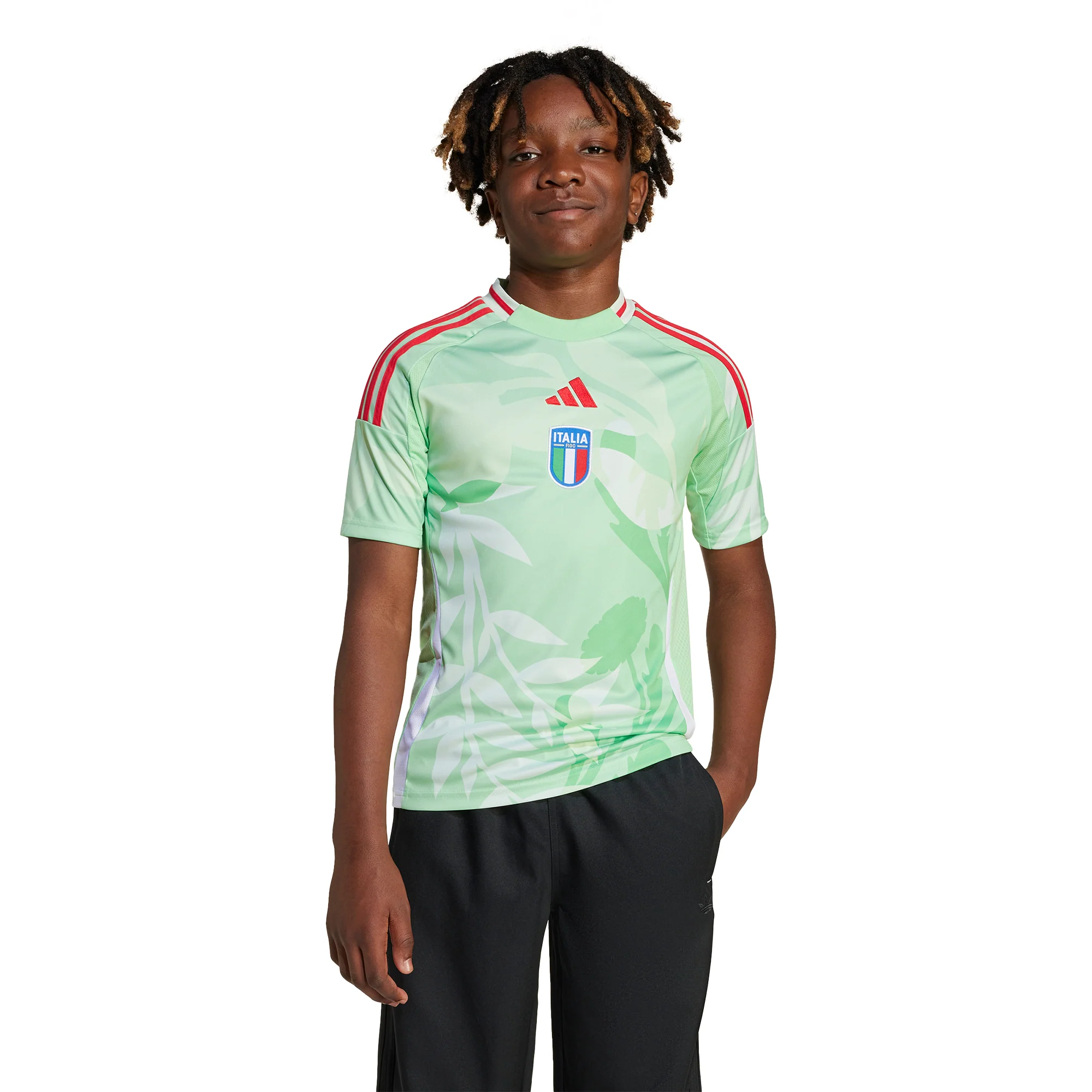 Italy Women's 25 Away Football Shirt - Junior