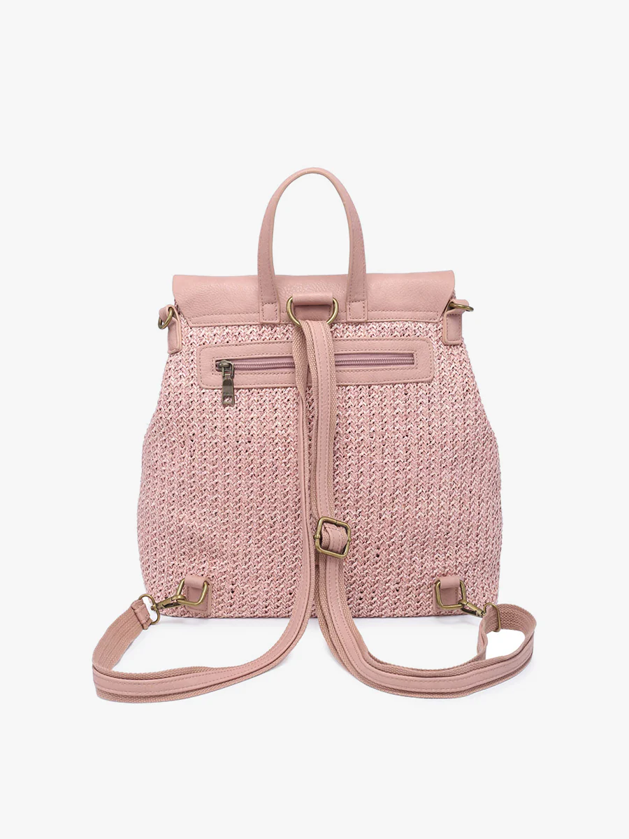 Faye Vegan Woven Backpack