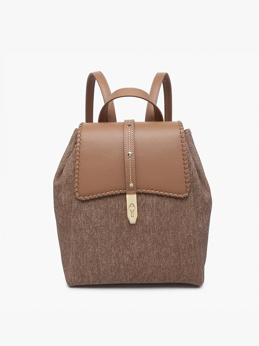 Olive Denim Backpack