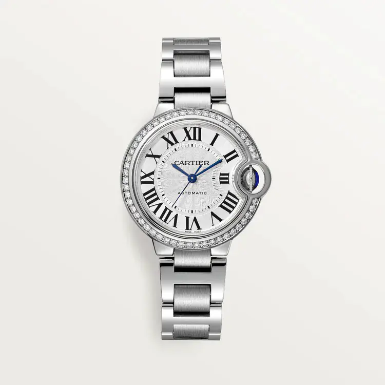 CARTIER Ballon Bleu BLEU Diamond Watch 33mm W4BB0023