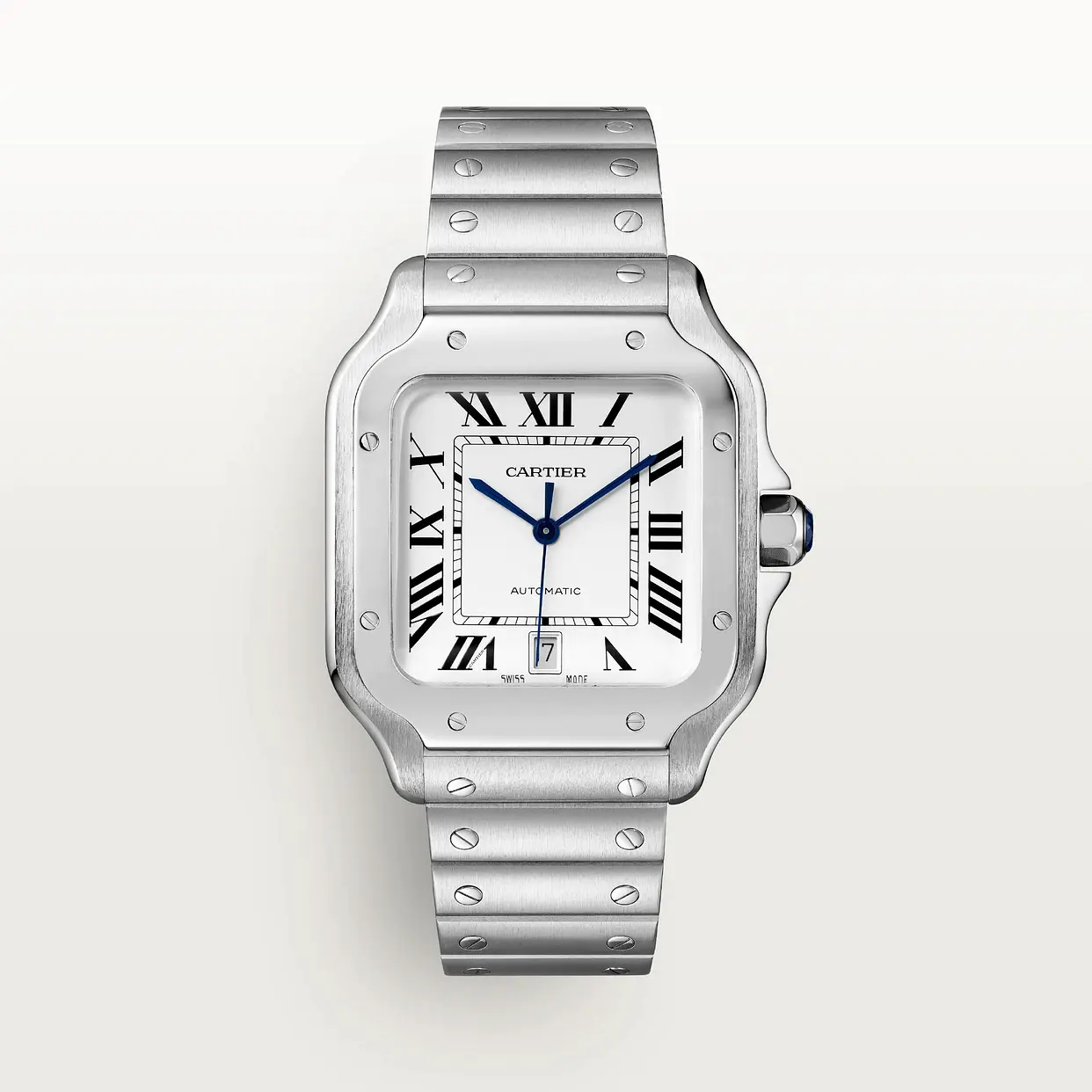 Cartier Santos Large Model Classic Silver WSSA0018