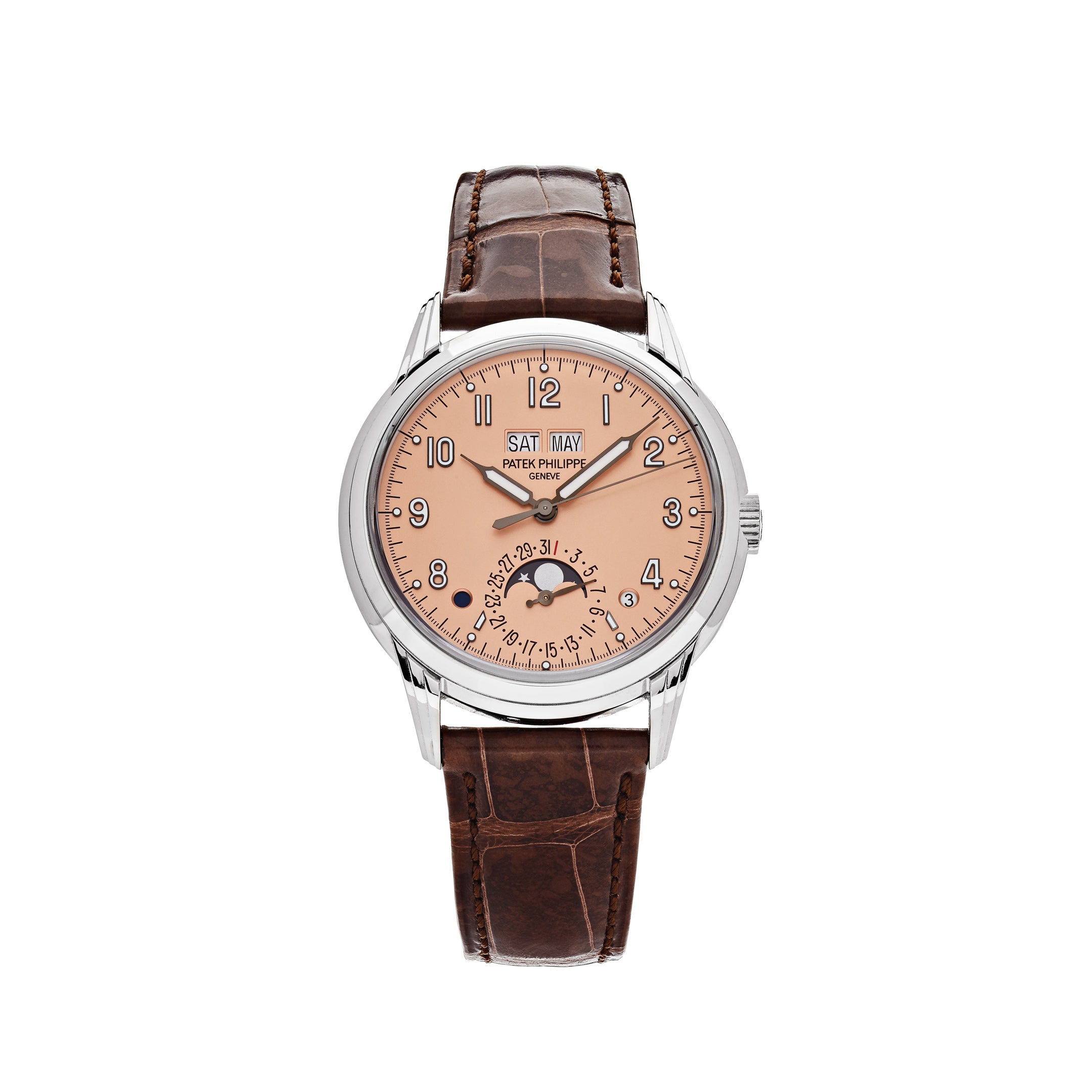 Patek Philippe Grand Complications Perpetual Calendar White Gold Salmon Dial 5320G-011