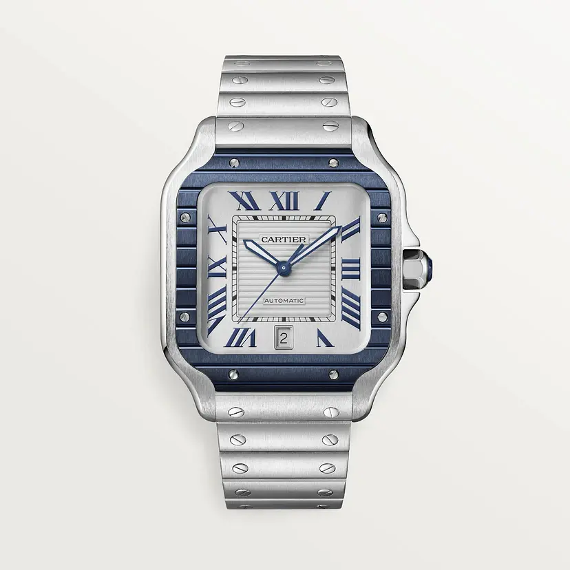 Cartier Santos Blue PVD Bezel WSSA0047