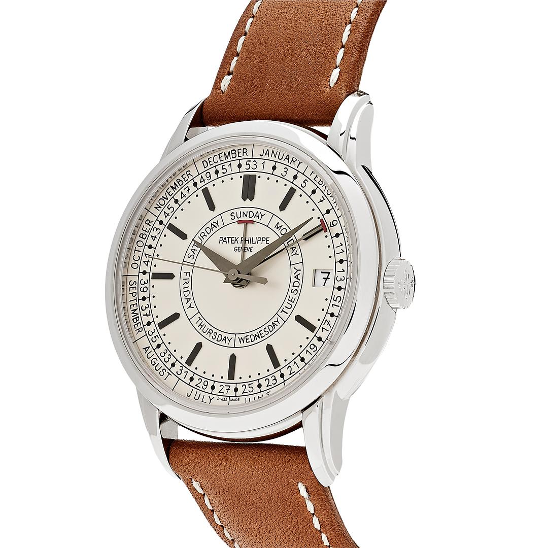Patek Philippe Calatrava Weekly Calendar Silvery Opaline Dial 5212A-001