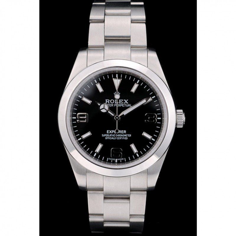 Superclone Rolex Explorer 39mm Black Dial 42002