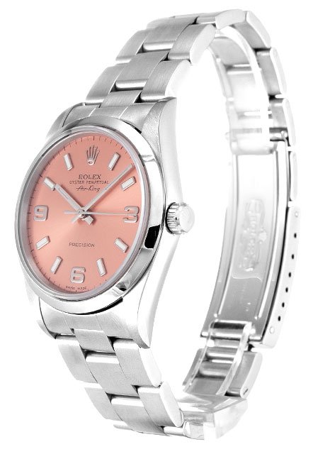 Replica Rolex Air-King 34mm Pink Dial 14000
