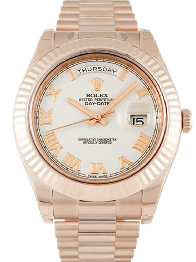 Replica Rolex Day-Date II 41mm Ivory Dial 218235