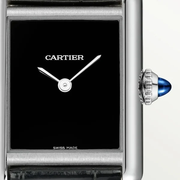 Cartier Tank Must Watch Small Model Black WSTA0071