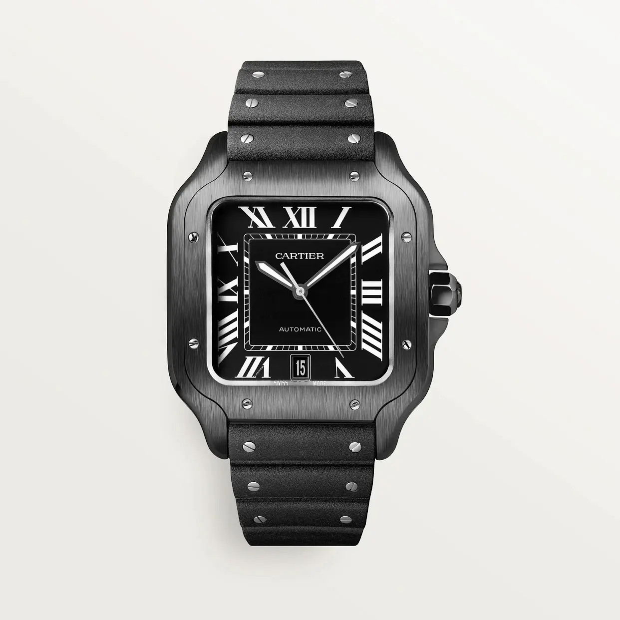 Cartier Santos Large Model Black WSSA0039