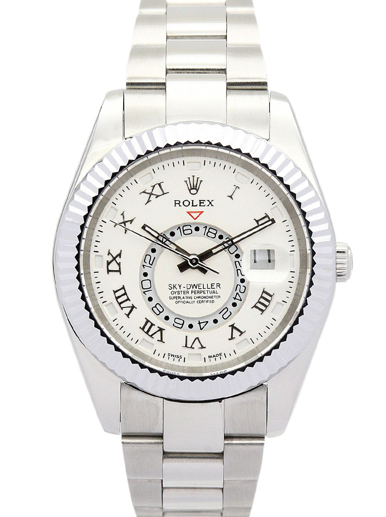 Replica Rolex Sky-Dweller 42mm White Dial 326938