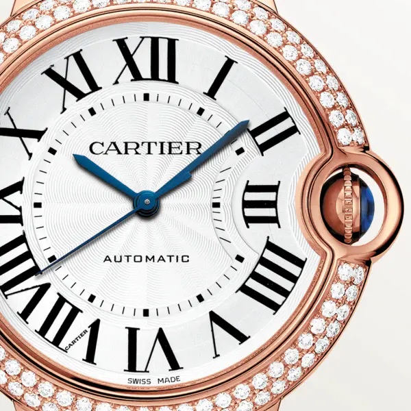CARTIER Ballon Bleu BLEU Diamond Rose Gold 36mm WJBB0067