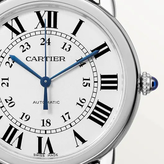 CARTIER MONTRE RONDE SOLO Silver Gray 36mm WSRN0021