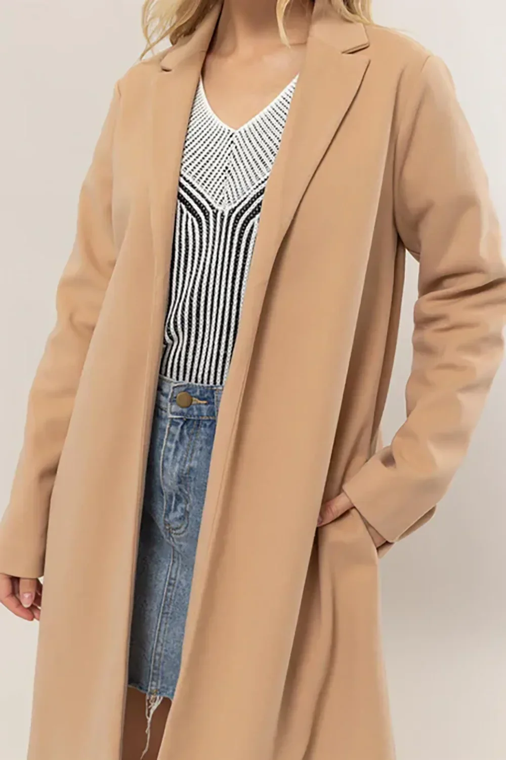 Oversized Long Blazer Jacket Professional Outerwear for Boutique Collections Blazer