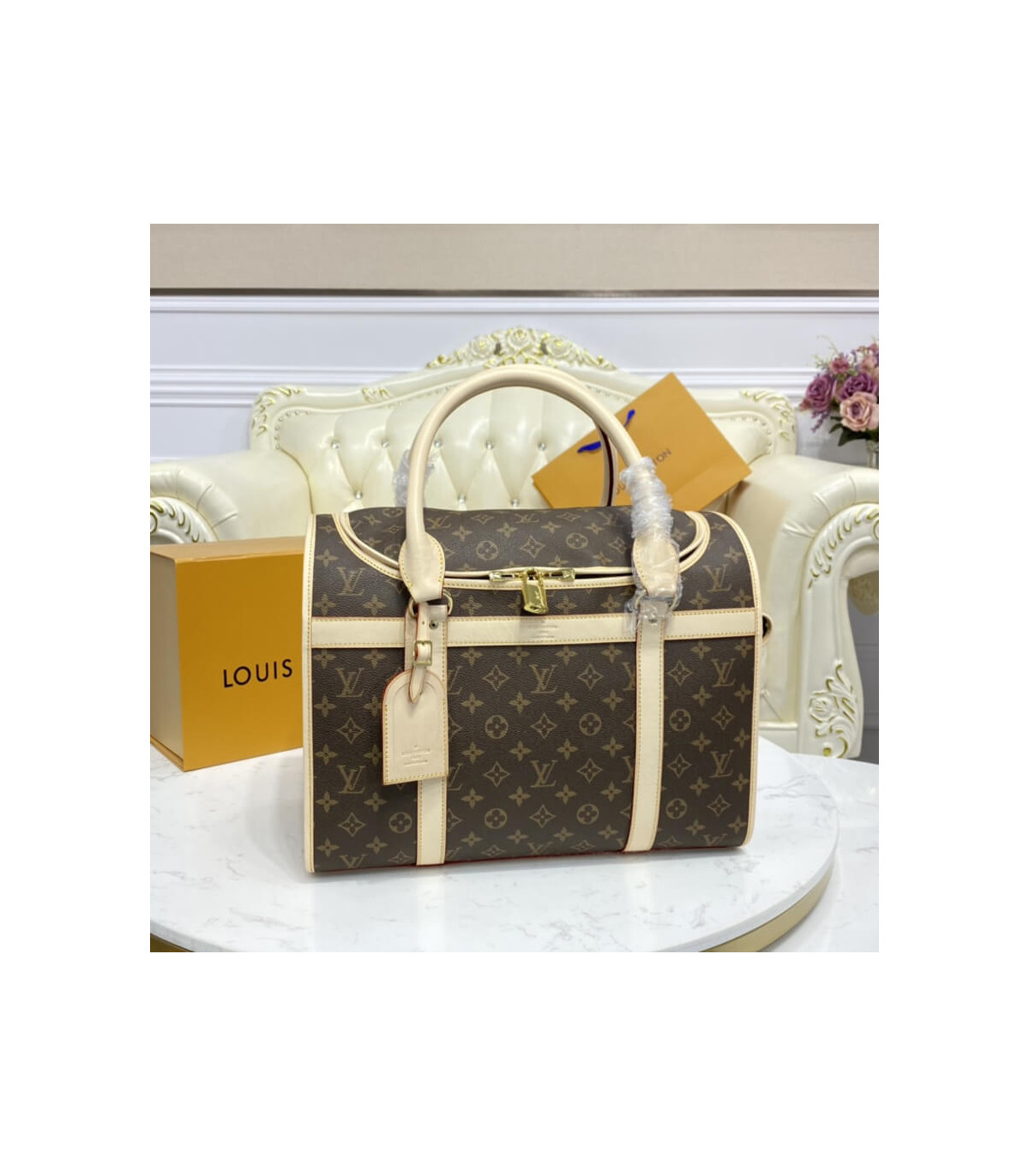 Louis Vuitton Monogram Canvas Dog Carrier 40
