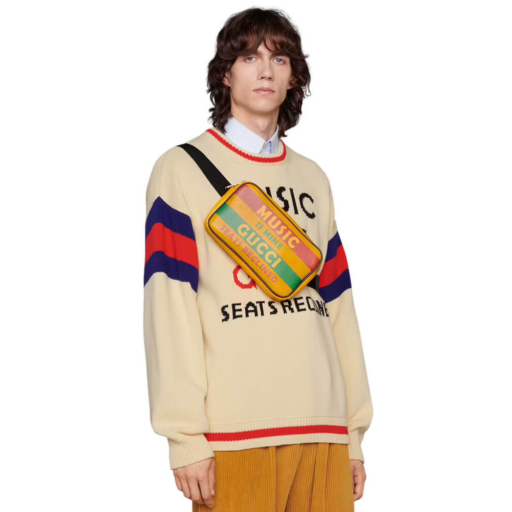 Gucci 100 Belt Bag In Yellow Leather