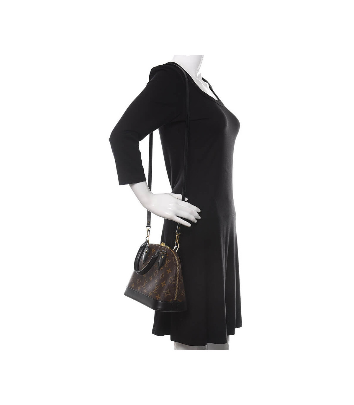 Louis Vuitton Monogram Alma BB Black