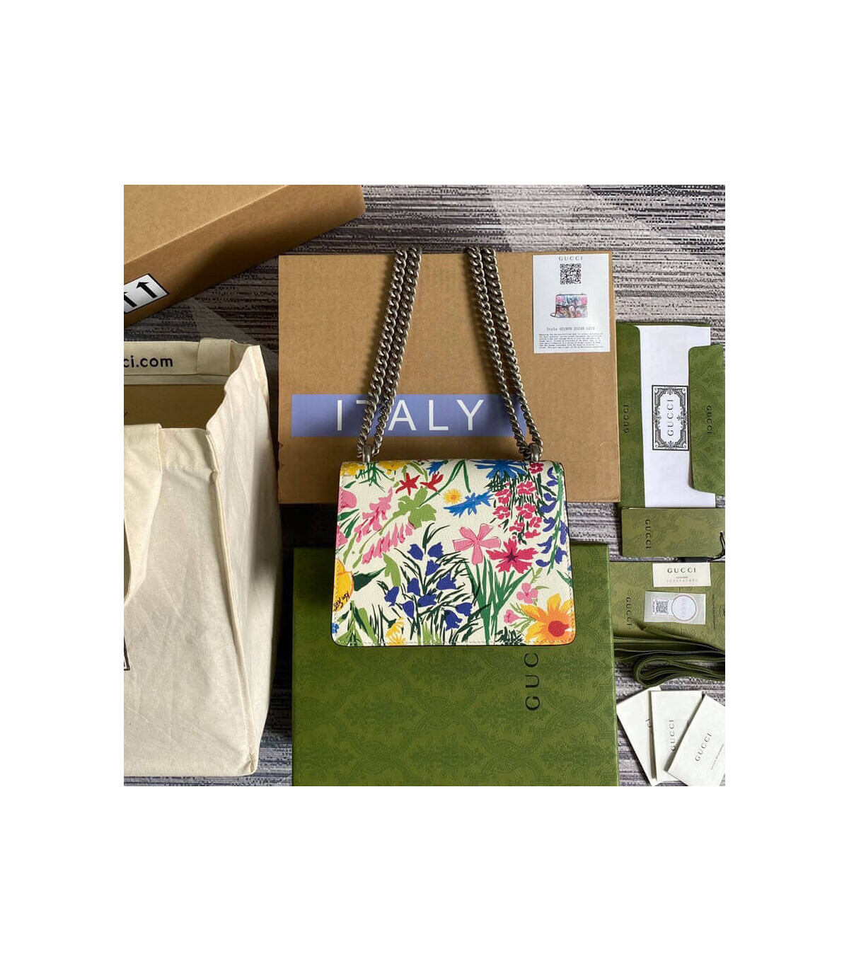 Gucci Dionysus Ken Scott Print Mini Bag