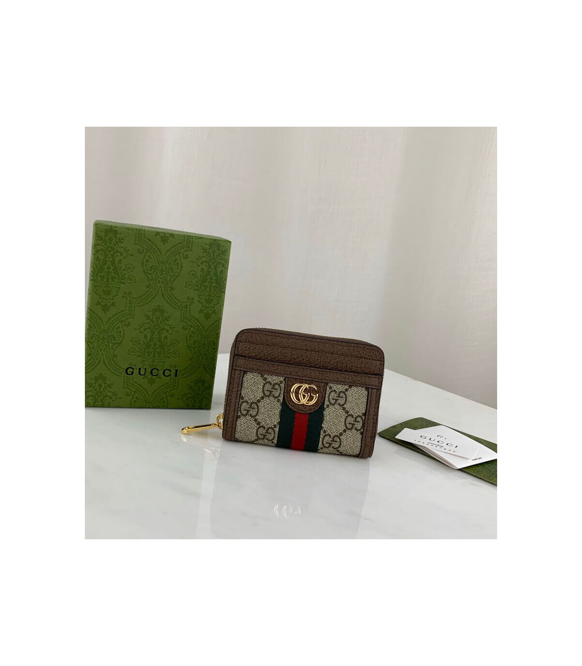 Gucci Ophidia GG Card Case Wallet