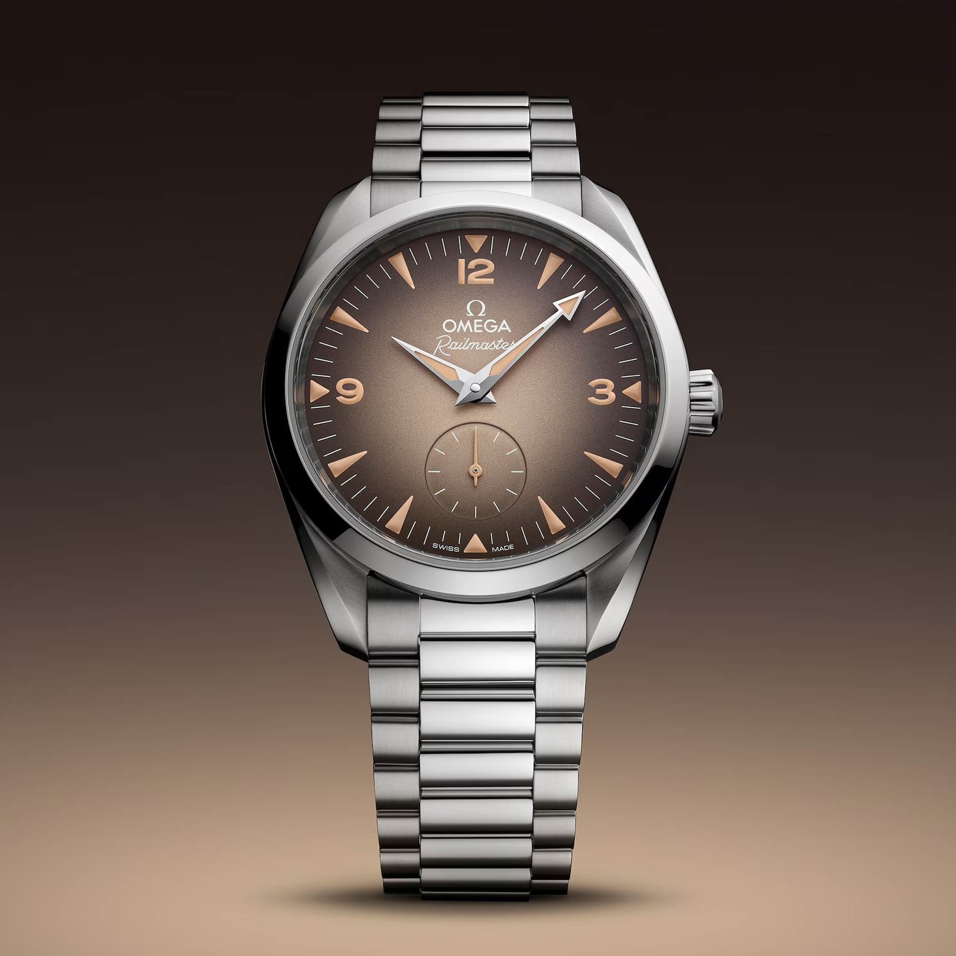 2025 Omega 235.10.38.20.13.001 Railmaster on Bracelet