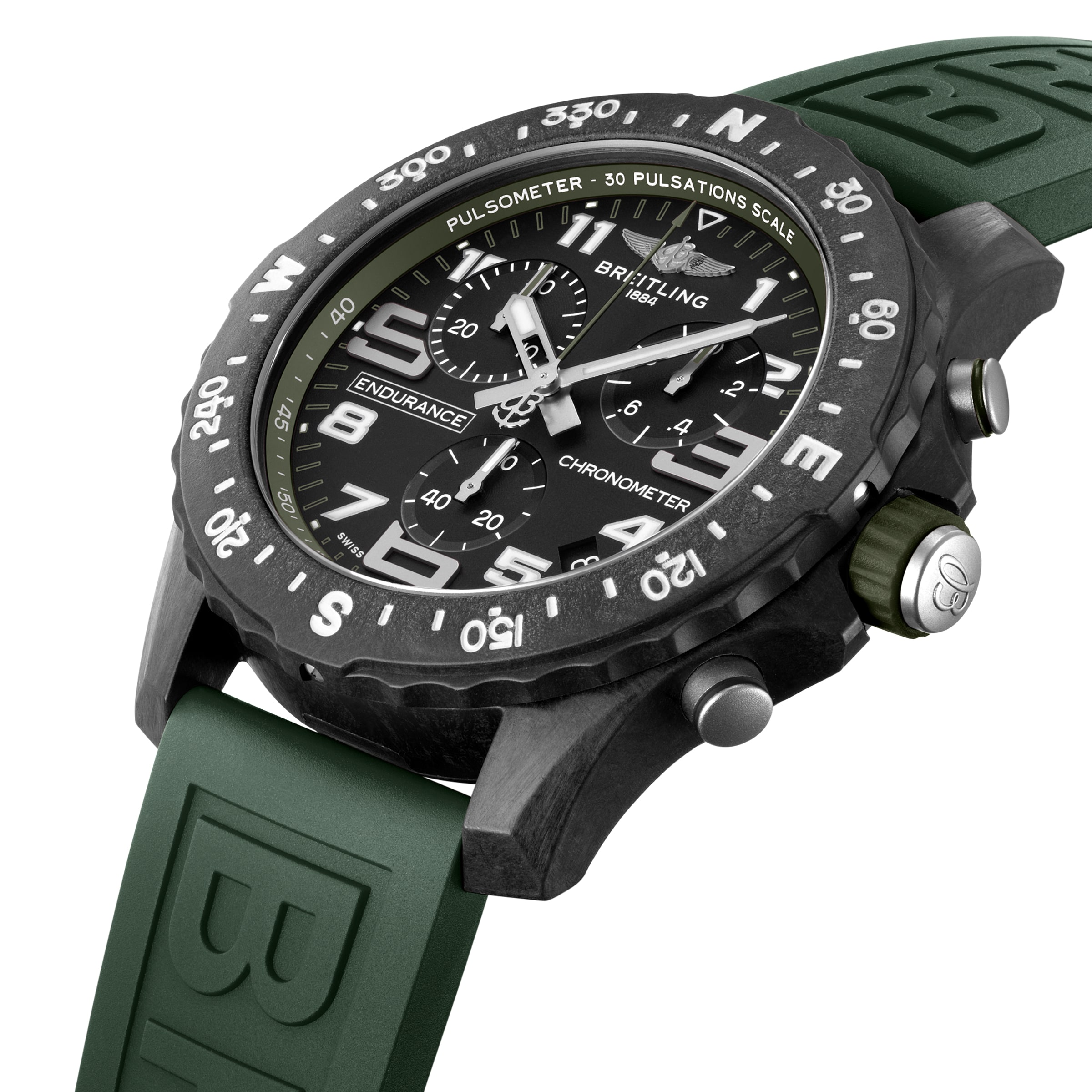 Breitling Endurance Pro 44mm Mens Watch Green-P17532151