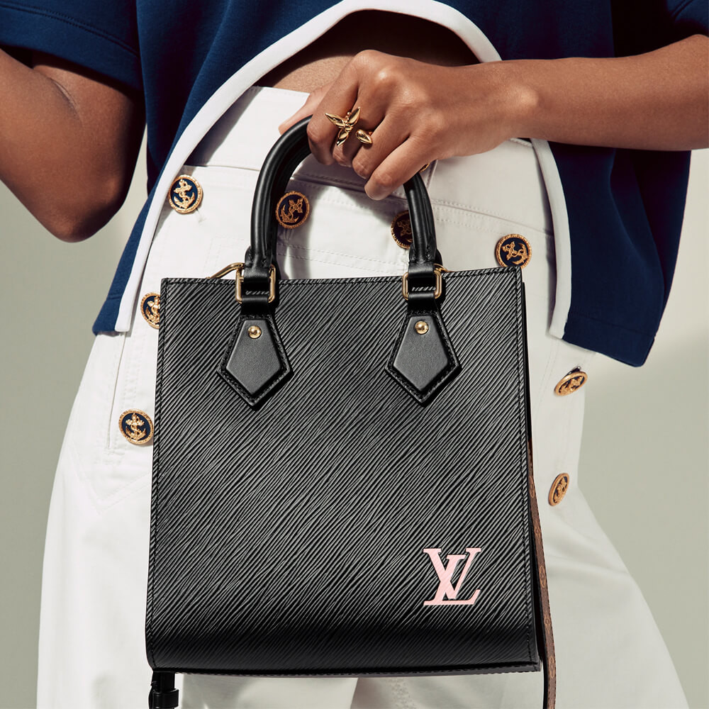 Louis Vuitton Epi Leather Sac Plat BB Black