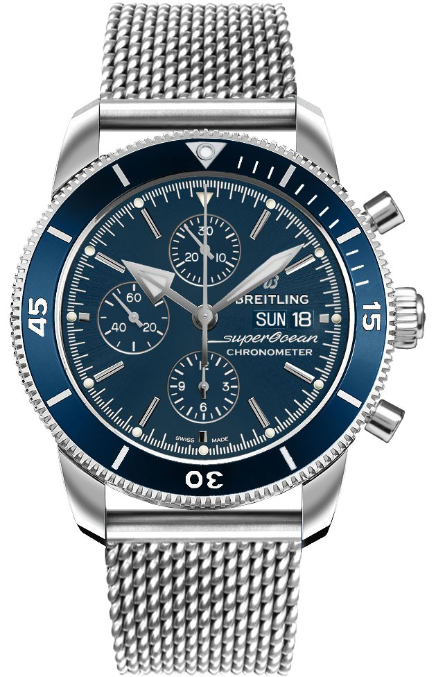 Breitling Superocean Heritage II Chronograph Blue Dial 44mm