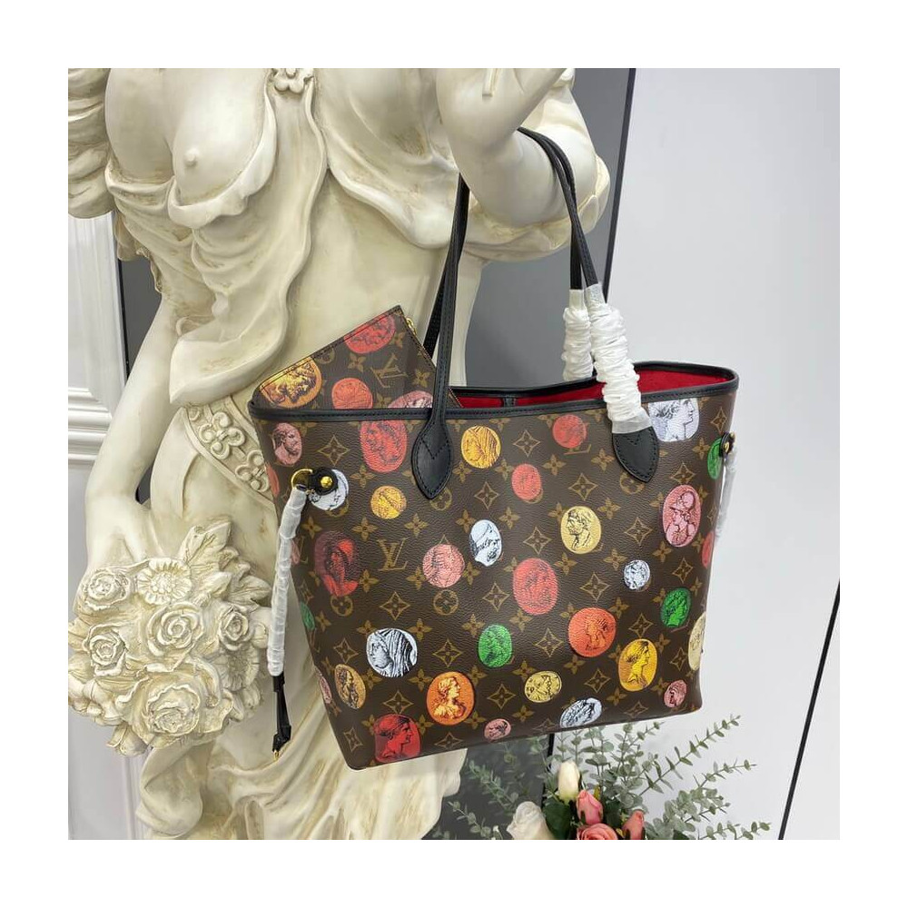 Louis Vuitton Monogram Cameo Printed Neverfull MM