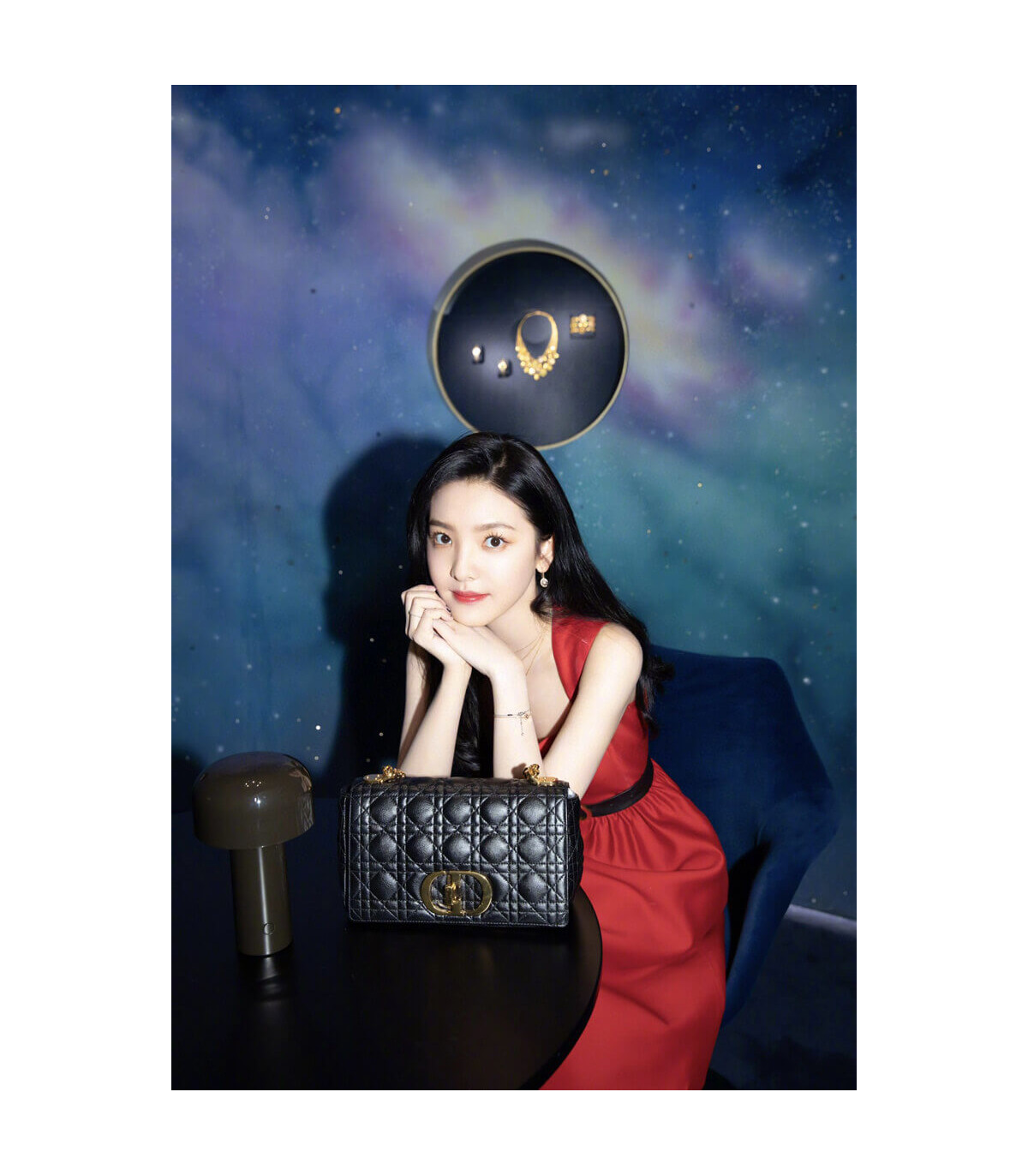 Dior Christian Dior Medium Caro Bag Black Supple Cannage Calfskin